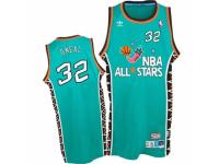 Men Mitchell and Ness Orlando Magic #32 Shaquille ONeal Swingman Light Blue 1996 All Star Throwback NBA Jersey