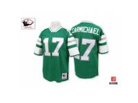 Men Mitchell And Ness Philadelphia Eagles #17 Harold Carmichael Green Authentic Throwback NFL Jersey