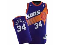 Men Mitchell and Ness Phoenix Suns #34 Charles Barkley Swingman Purple Throwback NBA Jersey