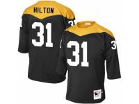 Men Mitchell and Ness Pittsburgh Steelers #31 Mike Hilton Elite Black 1967 Home Throwback NFL Jersey