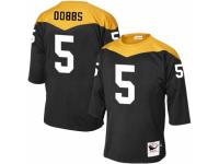 Men Mitchell and Ness Pittsburgh Steelers #5 Joshua Dobbs Black 1967 Home Throwback NFL Jersey