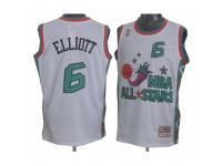Men Mitchell and Ness San Antonio Spurs #6 Sean Elliott Swingman White 1996 All Star Throwback NBA Jersey