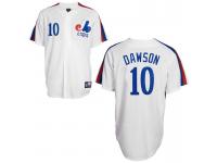 Men Montreal Expos #10 Andre Dawson White Jersey