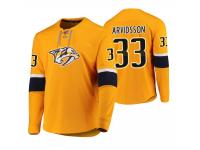 Men Nashville Predators Viktor Arvidsson #33 Platinum Gold Jersey