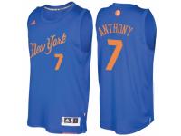 Men New York Knicks #7 Carmelo Anthony Royal 2016 Christmas Day NBA Swingman Jersey