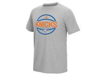Men New York Knicks adidas On-Court climalite Pre-Game T-Shirt - Gray