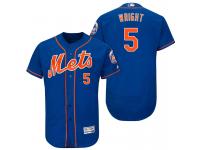 Men New York Mets David Wright #5 Royal-Orange 2017 Alternate Flex Base Jersey