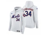 Men New York Mets Noah Syndergaard Nike White Home Hoodie