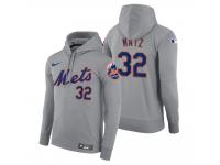 Men New York Mets Steven Matz Nike Gray Road Hoodie