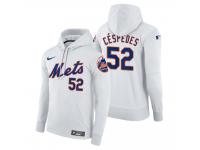 Men New York Mets Yoenis Cespedes Nike White Home Hoodie