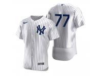 Men New York Yankees Clint Frazier Nike White 2020 Jersey