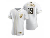 Men New York Yankees Masahiro Tanaka Nike White Golden Edition Jersey