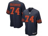 Men NFL Chicago Bears #74 Jermon Bushrod 1940s Throwback Navy Blue Nike Game Jersey