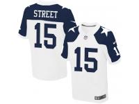 Men NFL Dallas Cowboys #15 Devin Street Authentic Elite Throwback Nike White Jersey