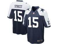 Men NFL Dallas Cowboys #15 Devin Street Throwback Nike Navy Blue Game Jersey