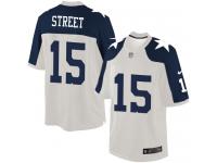 Men NFL Dallas Cowboys #15 Devin Street Throwback Nike White Limited Jersey