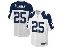 Men NFL Dallas Cowboys #25 Lance Dunbar Throwback White Nike Game Jersey