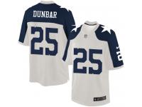 Men NFL Dallas Cowboys #25 Lance Dunbar Throwback White Nike Limited Jersey