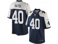 Men NFL Dallas Cowboys #40 Bill Bates Throwback Nike Navy Blue Limited Jersey