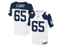 Men NFL Dallas Cowboys #65 Ronald Leary Authentic Elite Throwback White Nike Jersey