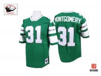 Men NFL Philadelphia Eagles #31 Wilbert Montgomery Throwback Home Midnight Green Mitchell and Ness Jersey