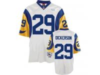 Men NFL St. Louis Rams #29 Eric Dickerson Throwback Road White Mitchell and Ness Jersey