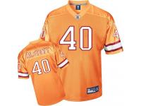 Men NFL Tampa Bay Buccaneers #40 Mike Alstott Throwback Orange Reebok Jersey