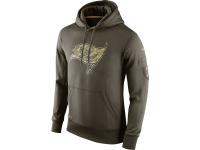 Men NFL Tampa Bay Buccaneers Nike Olive Salute To Service KO Performance Hoodie