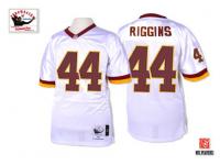 Men NFL Washington Redskins #44 John Riggins Throwback Road White Mitchell and Ness Jersey