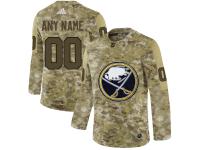 Men NHL Adidas Buffalo Sabres Customized Limited Camo Salute to Service Jersey