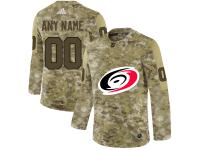 Men NHL Adidas Carolina Hurricanes Customized Limited Camo Salute to Service Jersey