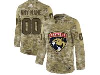 Men NHL Adidas Florida Panthers Customized Limited Camo Salute to Service Jersey