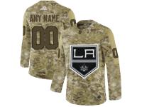 Men NHL Adidas Los Angeles Kings Customized Limited Camo Salute to Service Jersey