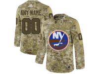 Men NHL Adidas New York Islanders Customized Limited Camo Salute to Service Jersey