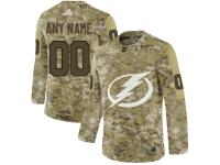 Men NHL Adidas Tampa Bay Lightning Customized Limited Camo Salute to Service Jersey