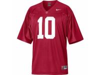 Men Nike Alabama Crimson Tide #10 AJ McCarron Red Authentic NCAA Jersey