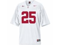Men Nike Alabama Crimson Tide #25 Rolando McClain White Authentic NCAA Jersey