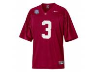 Men Nike Alabama Crimson Tide #3 Trent Richardson Red Authentic With 2012 BCS Championship Patch NCAA Jersey