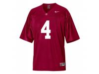 Men Nike Alabama Crimson Tide #4 Marquis Maze Red Authentic NCAA Jersey