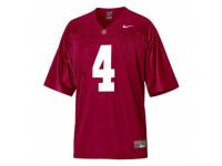 Men Nike Alabama Crimson Tide #4 T.J Yeldon Red Authentic NCAA Jersey