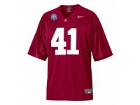 Men Nike Alabama Crimson Tide #41 Courtney Upshaw Red Authentic With 2012 BCS Championship Patch NCAA Jersey