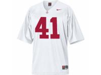 Men Nike Alabama Crimson Tide #41 Courtney Upshaw White Authentic NCAA Jersey