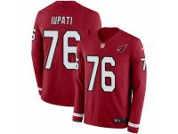 Men Nike Arizona Cardinals #76 Mike Iupati Limited Red Therma Long Sleeve NFL Jersey