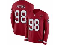 Men Nike Arizona Cardinals #98 Corey Peters Limited Red Therma Long Sleeve NFL Jersey