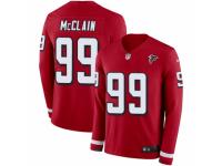 Men Nike Atlanta Falcons #99 Terrell McClain Limited Red Therma Long Sleeve NFL Jersey