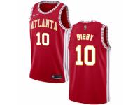 Men Nike Atlanta Hawks #10 Mike Bibby Red NBA Jersey Statement Edition