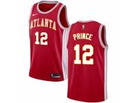 Men Nike Atlanta Hawks #12 Taurean Prince  Red NBA Jersey Statement Edition