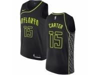 Men Nike Atlanta Hawks #15 Vince Carter Black NBA Jersey - City Edition
