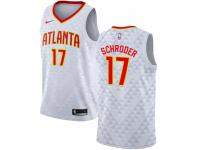 Men Nike Atlanta Hawks #17 Dennis Schroder  White NBA Jersey - Association Edition