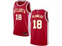 Men Nike Atlanta Hawks #18 Miles Plumlee Red NBA Jersey Statement Edition